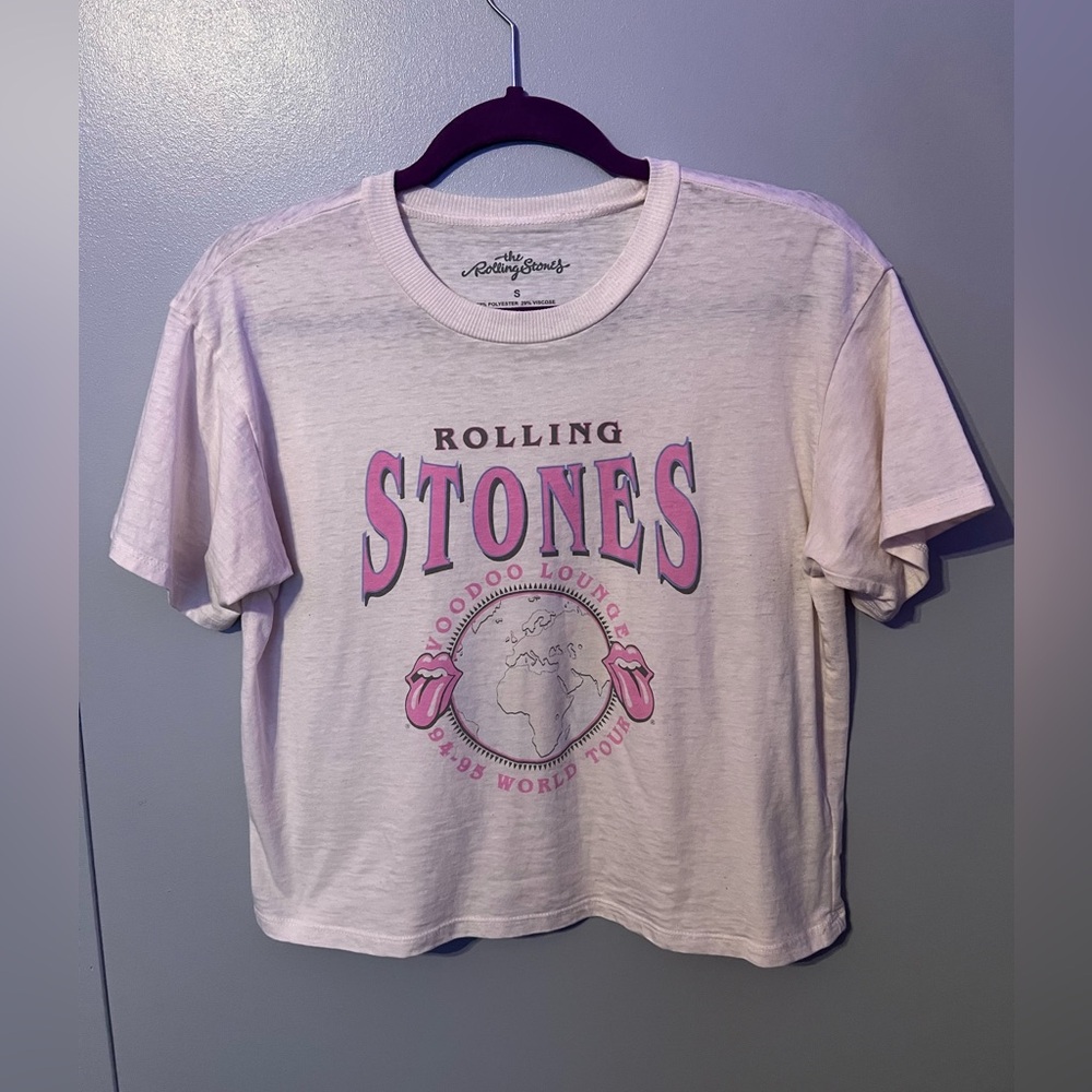 Women’s American Eagle Rolling Stones Crop Top Size Small